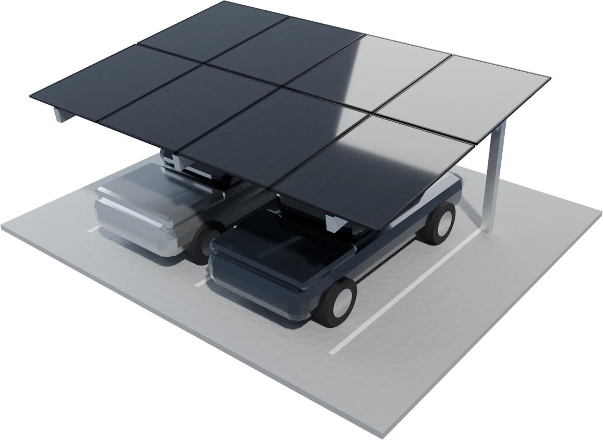 Carport solar mounting